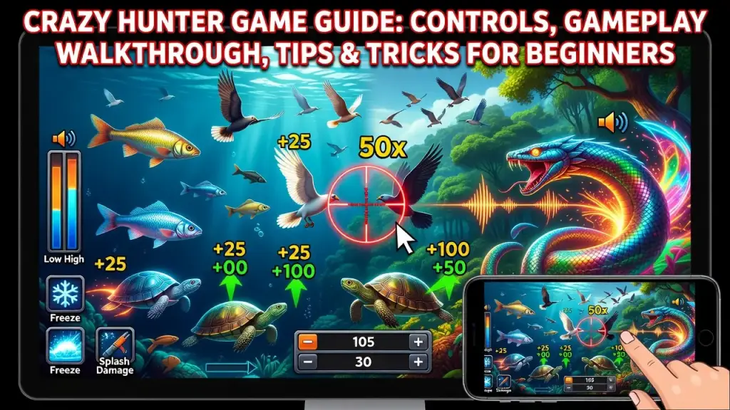 Crazy Hunter Game Guide: Controls, Gameplay Walkthrough, Tips & Tricks for Beginners
